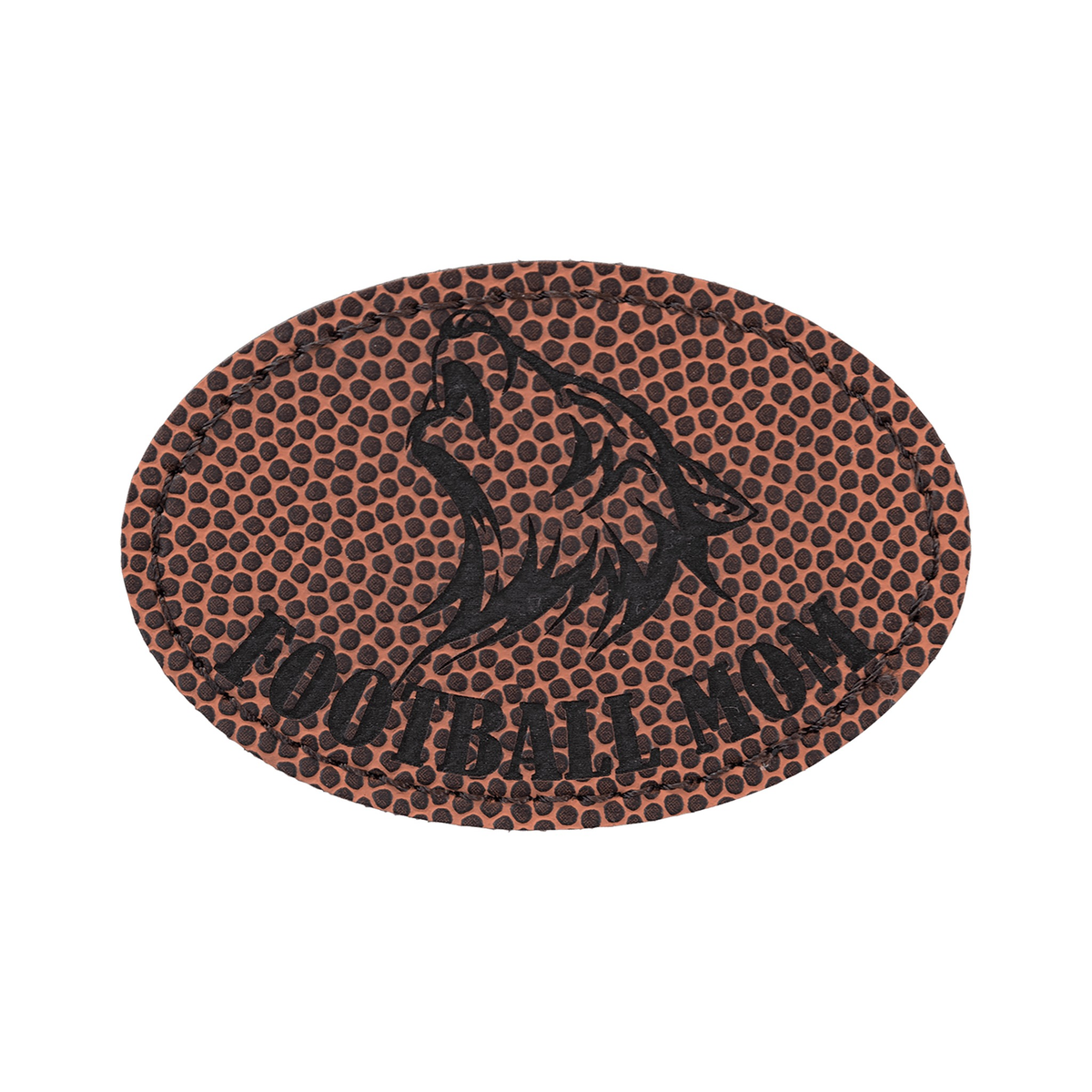 Oval Leatherette Patch with Adhesive 3" x 2"