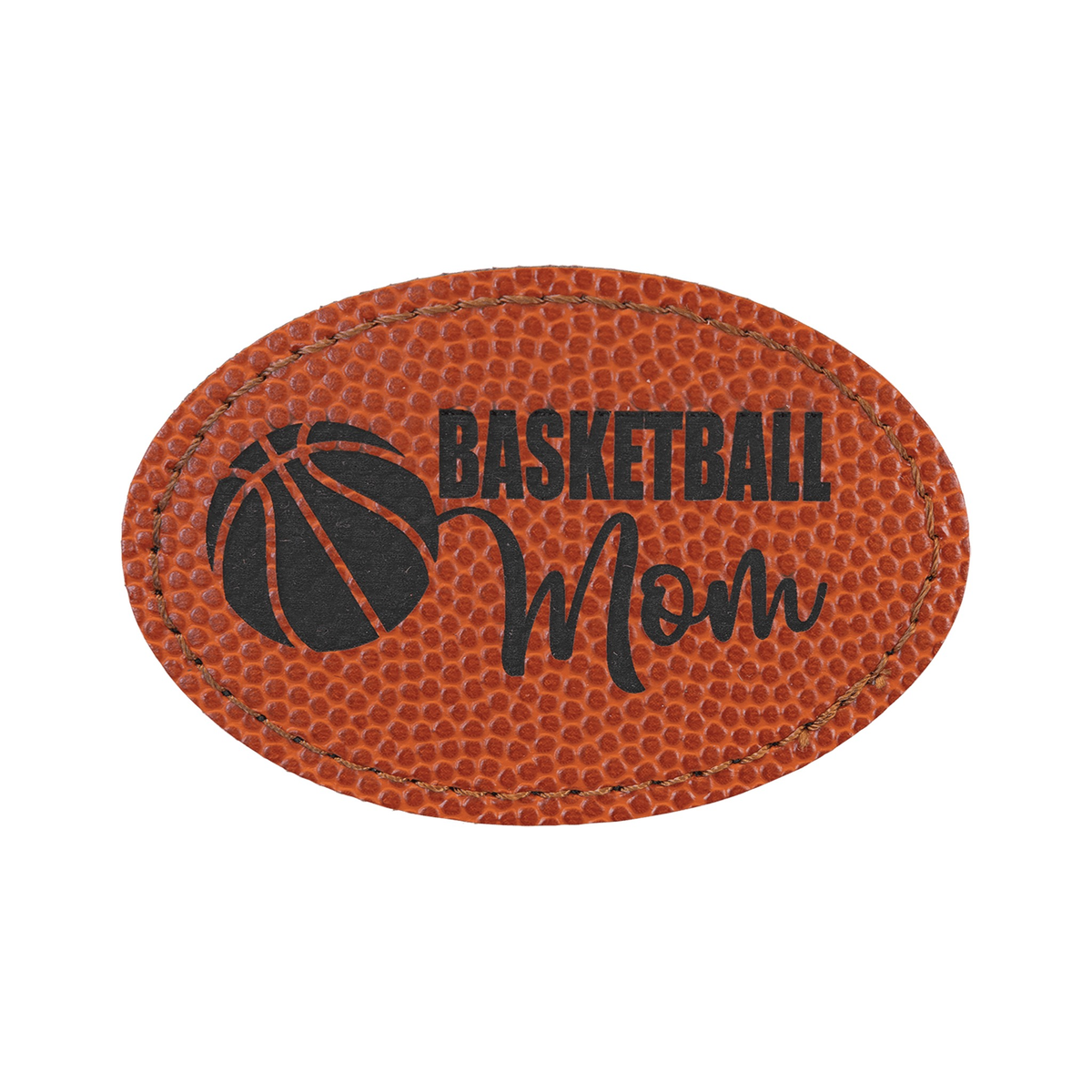 Oval Leatherette Patch with Adhesive 3" x 2"