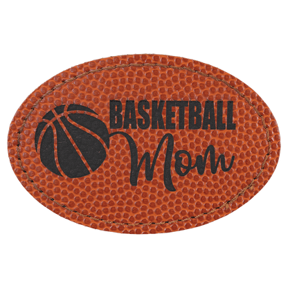 Oval Leatherette Patch with Adhesive 3" x 2"