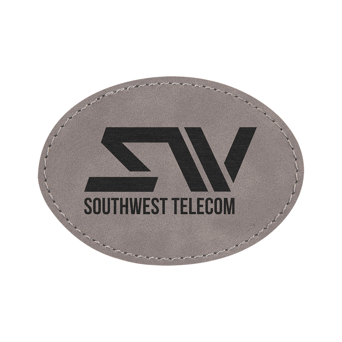 Oval Leatherette Patch with Adhesive 3.5" x 2.5"