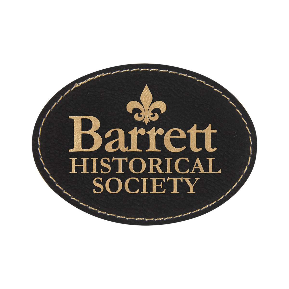 Oval Leatherette Patch with Adhesive 3.5" x 2.5"