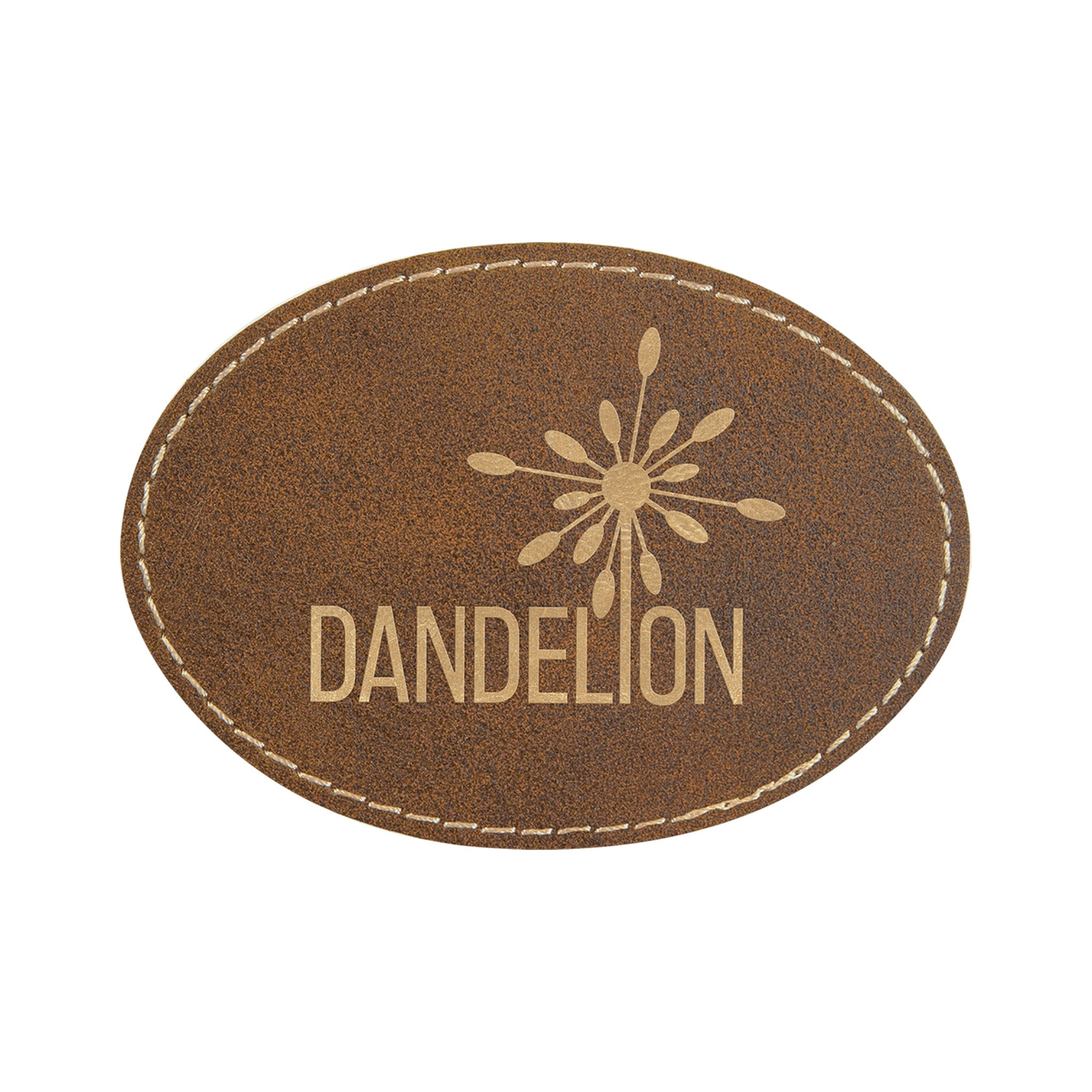 Oval Leatherette Patch with Adhesive 3.5" x 2.5"