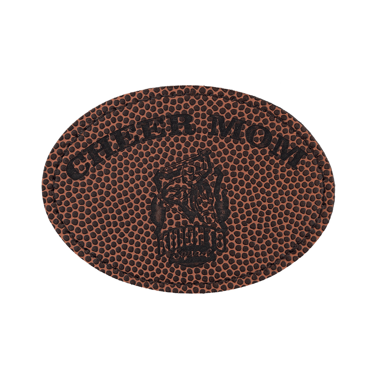 Oval Leatherette Patch with Adhesive 3.5" x 2.5"