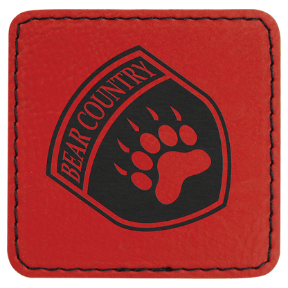 Square Leatherette Patch with Adhesive 2.5"