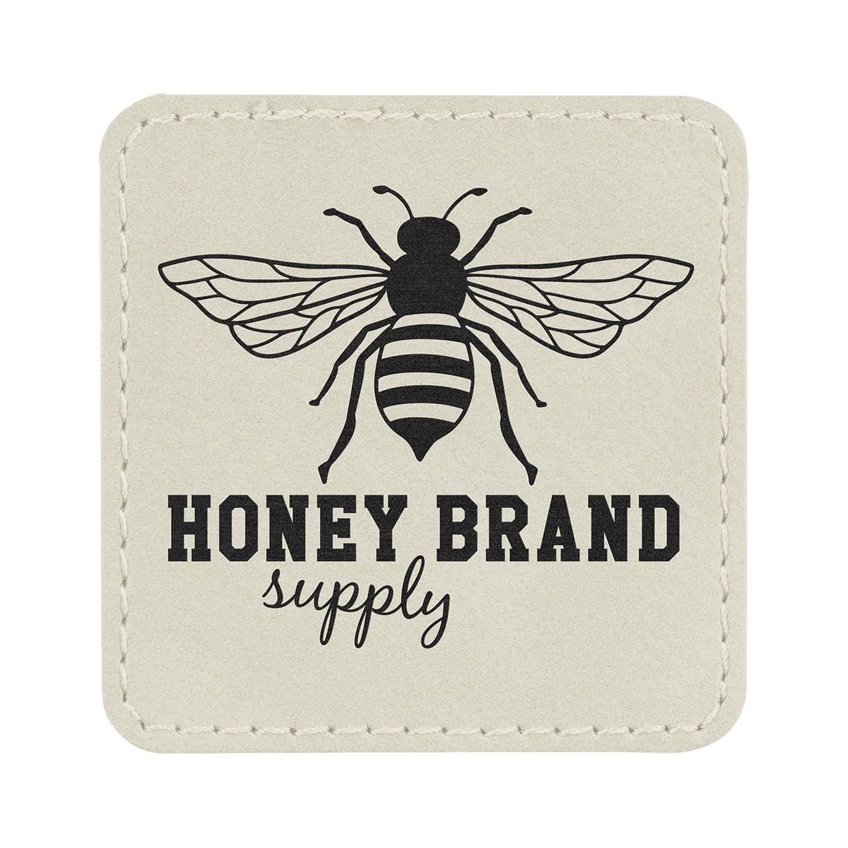 Square Leatherette Patch with Adhesive 2.5"