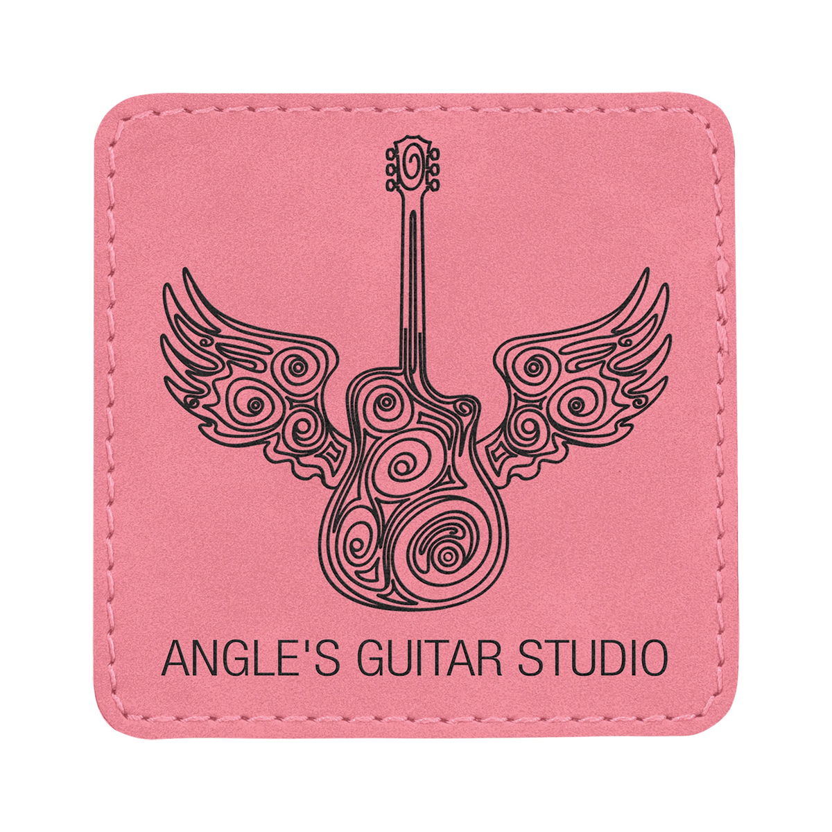 Square Leatherette Patch with Adhesive 3"
