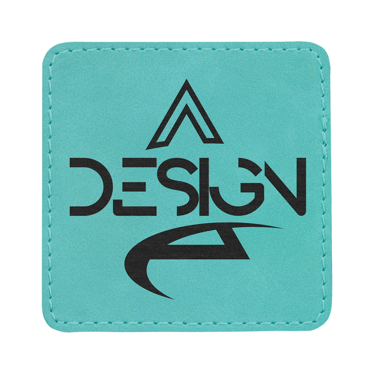 Square Leatherette Patch with Adhesive 3"