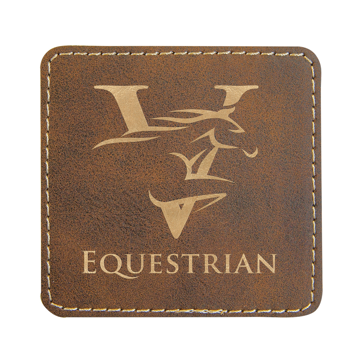 Square Leatherette Patch with Adhesive 3"
