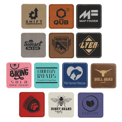 Square Leatherette Patch with Adhesive 2.5"