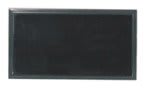 Black Square Corner Plastic Badge Frame