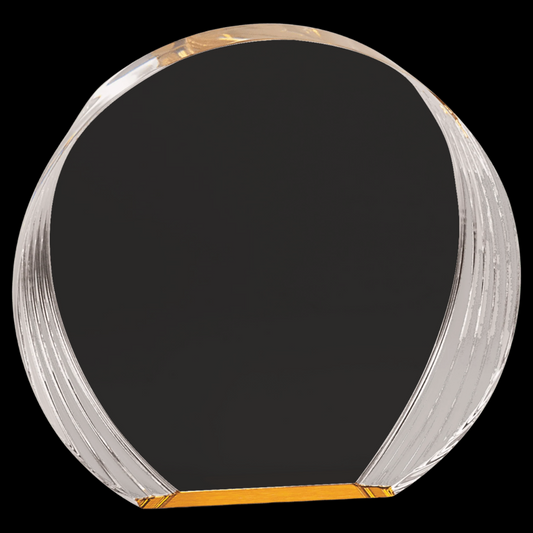 Gold Round Acrylic