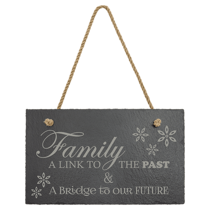 Rectangle Slate Plaque with Hanger String