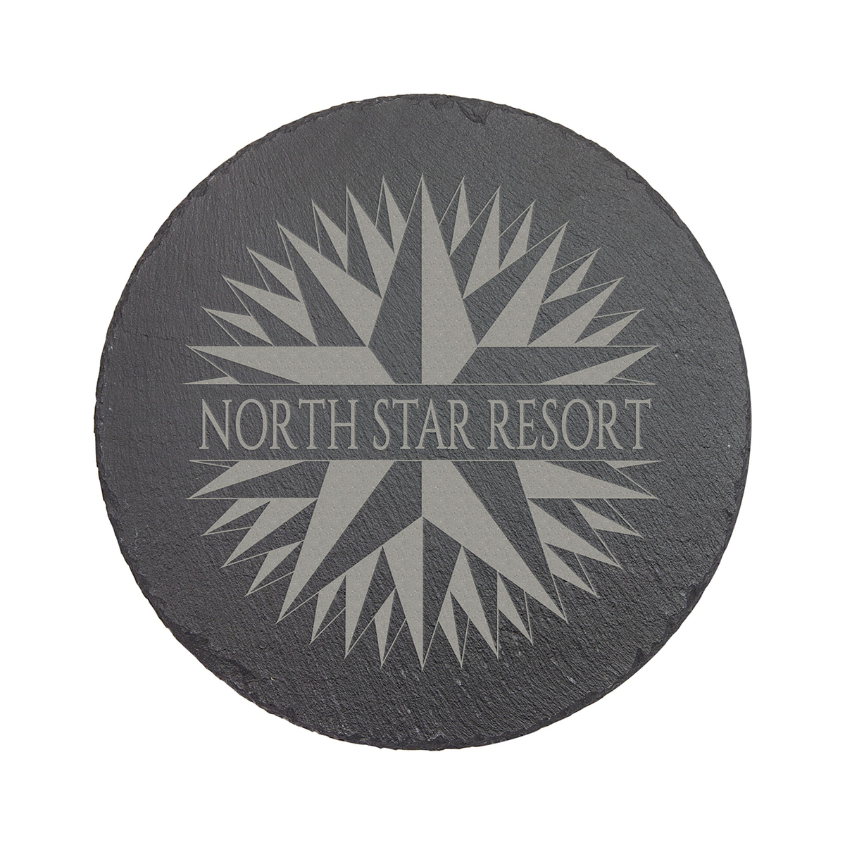 Round Slate Decor with Foam Feet