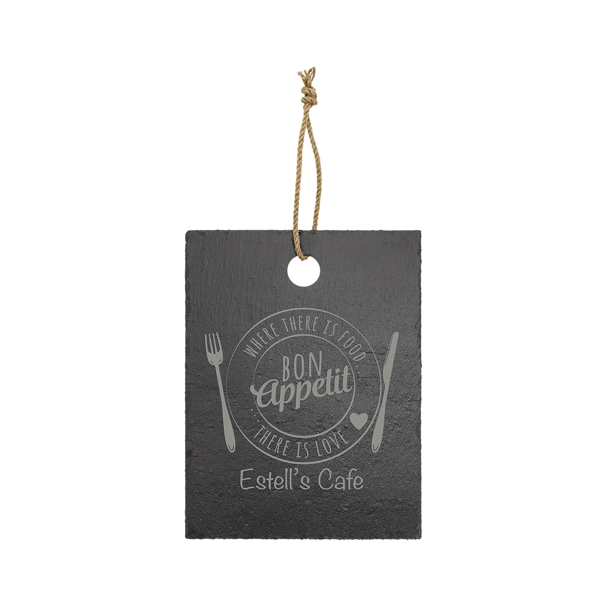Rectangle Slate Cutting Board with Hanger String