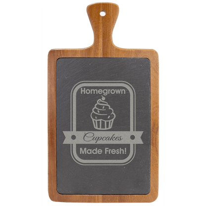 Acacia Wood/Slate Cutting Board