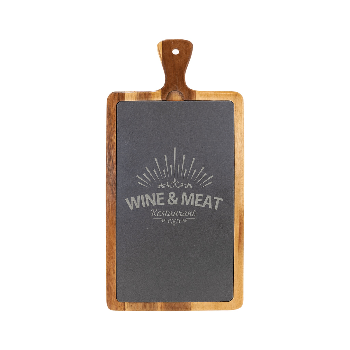 Acacia Wood/Slate Cutting Board