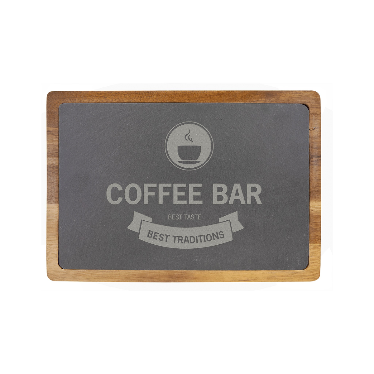 Acacia Wood/Slate Cutting Board