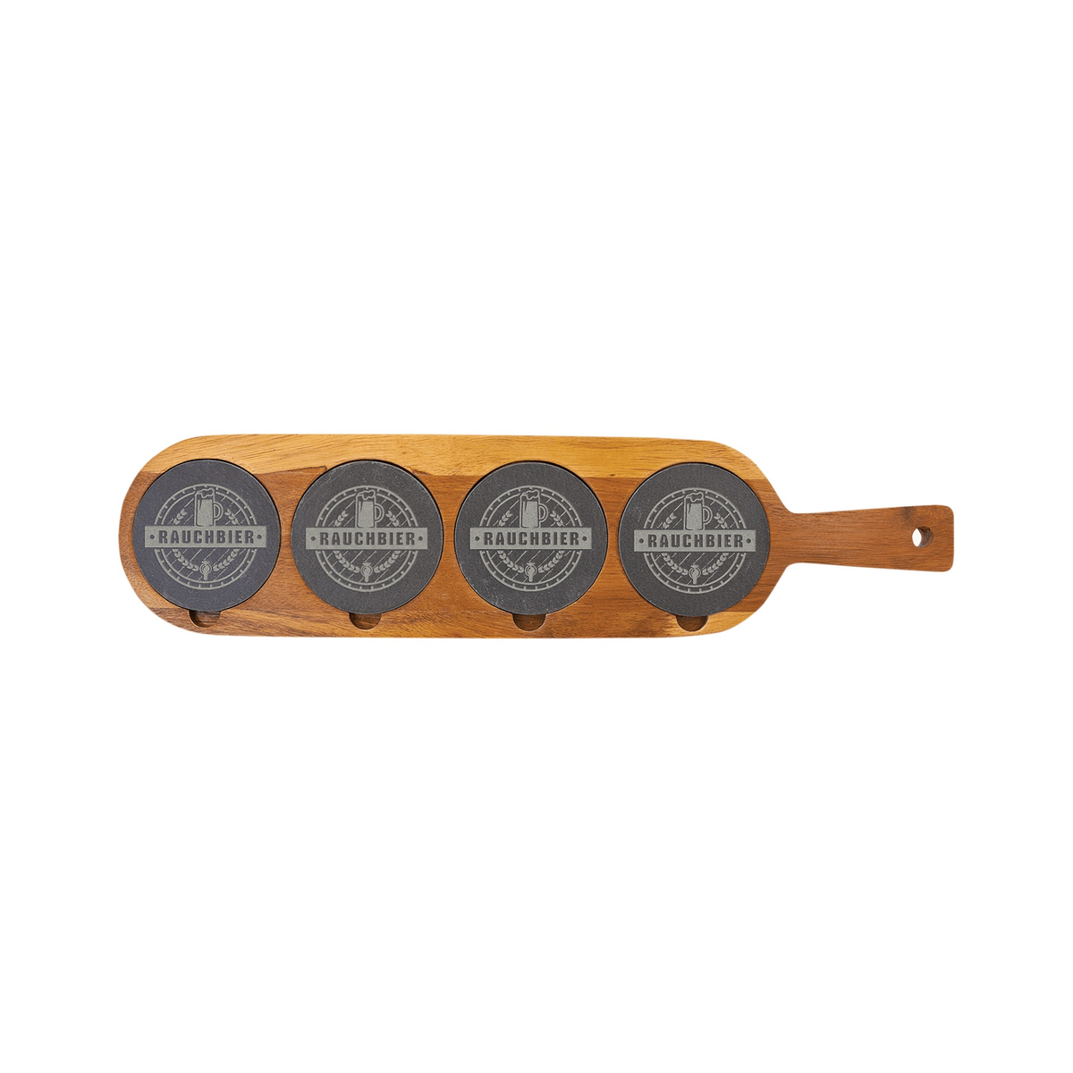 Acacia Wood/Slate Serving Board 18.5" x 4.25"