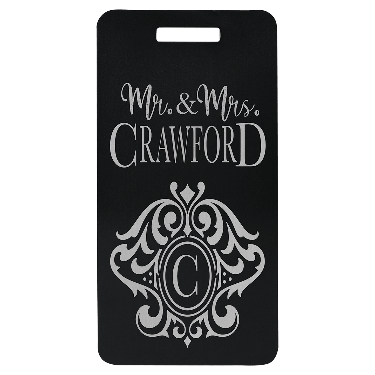 Anodized Aluminum Luggage Tag 3.875" x 2"