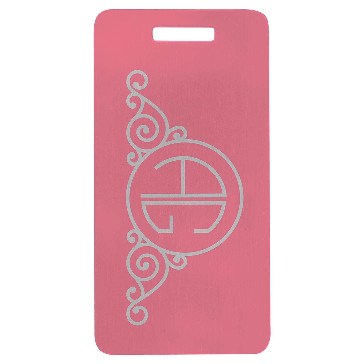 Anodized Aluminum Luggage Tag 3.875" x 2"