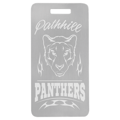 Anodized Aluminum Luggage Tag 3.875" x 2"