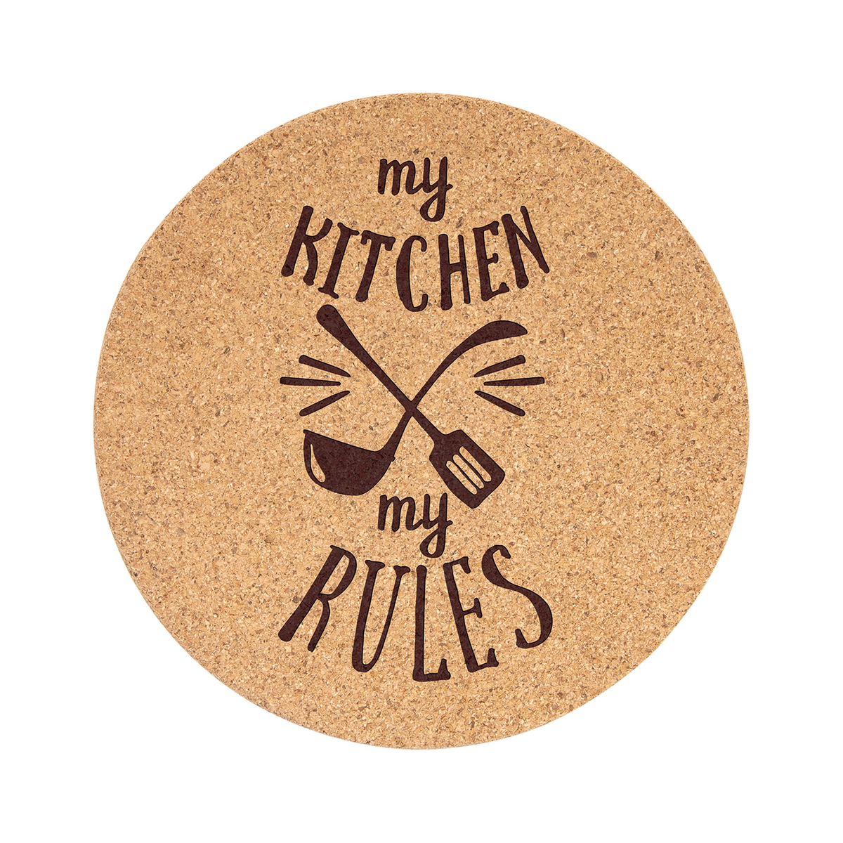 Round Cork Trivet, 7.5"