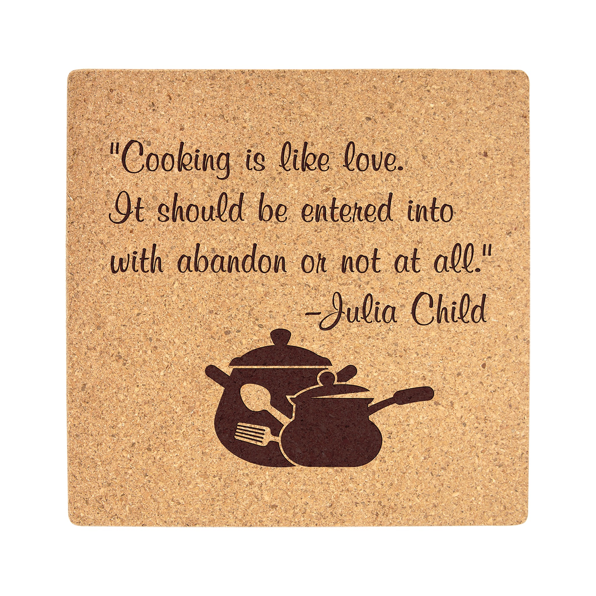 Square Cork Trivet, 7.75"