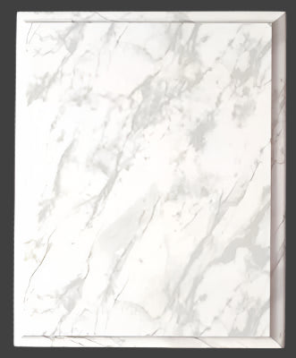 White Marble Finish Plaque