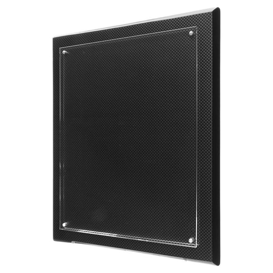 Carbon Fiber Piano Finish Floating Acrylic Plaque 10.5" x 13"