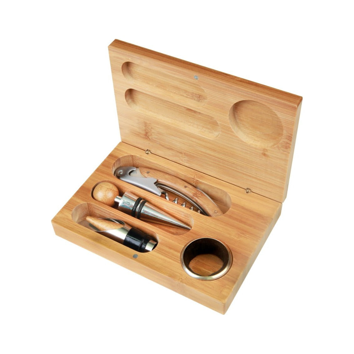 Bamboo 4-Piece Wine Tool Set
