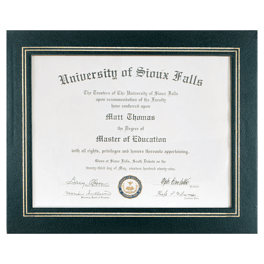 Gold Border Certificate Holder